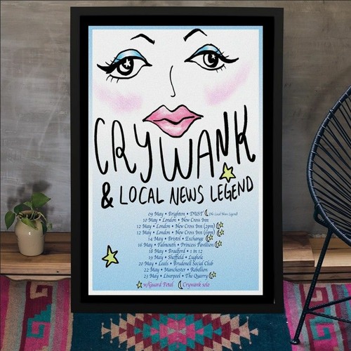 Crywank & Local News Legend May 2024 Tour Poster