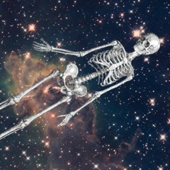 skeleton in space