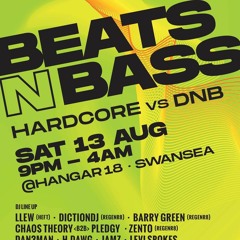 Pledgy vs Chaos Theory - live@ regenr8 Beats n Bass DnB vs Hardcore