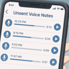 Unsent Voice Notes