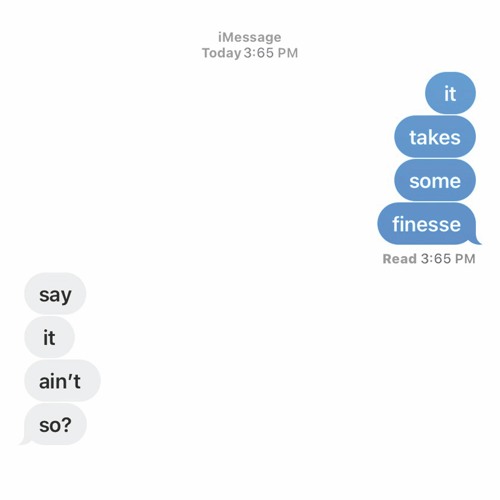 SAY IT AIN'T SO?
