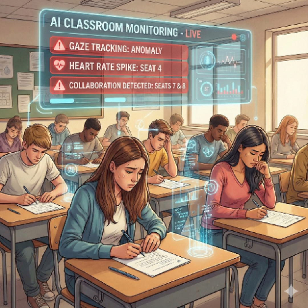 Students Using Computer In Classroom Cheating Stream episode AI-Powered Classroom Cheating Detection: Real-Time ...