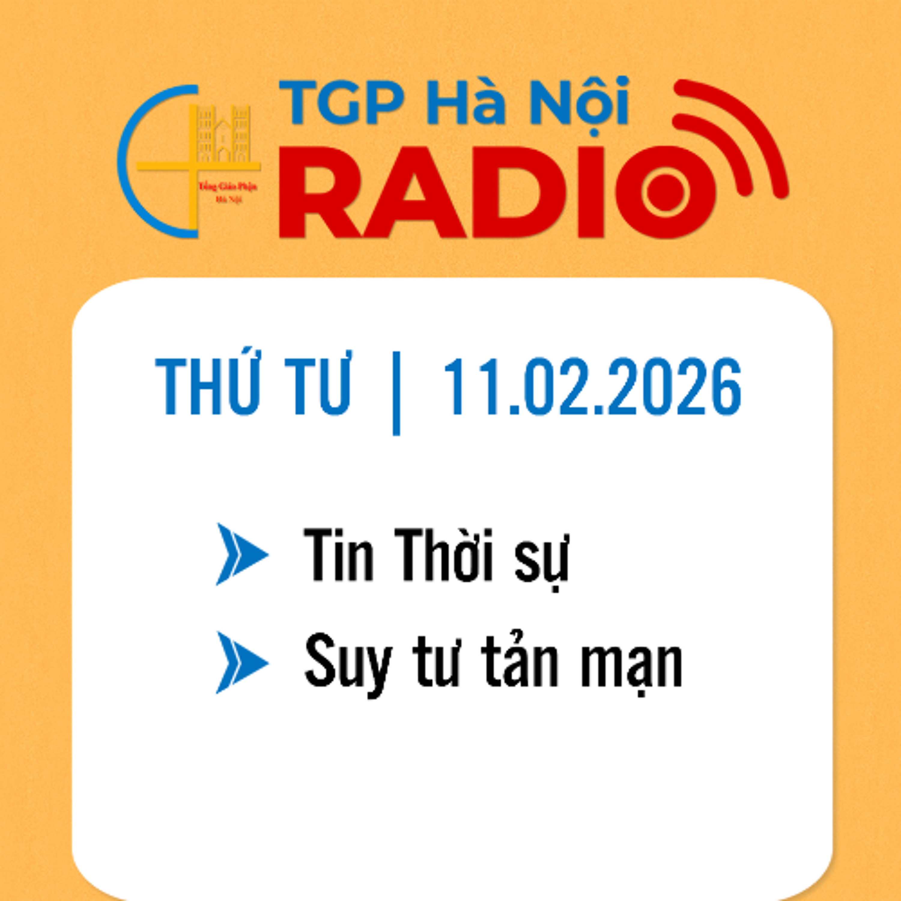 Thứ Tư ngày 11/02/2026