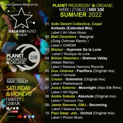 Marc Denuit // Planet Progressiv' & Organic Marc Denuit Mix 108 On Galaxie Radio Belgium