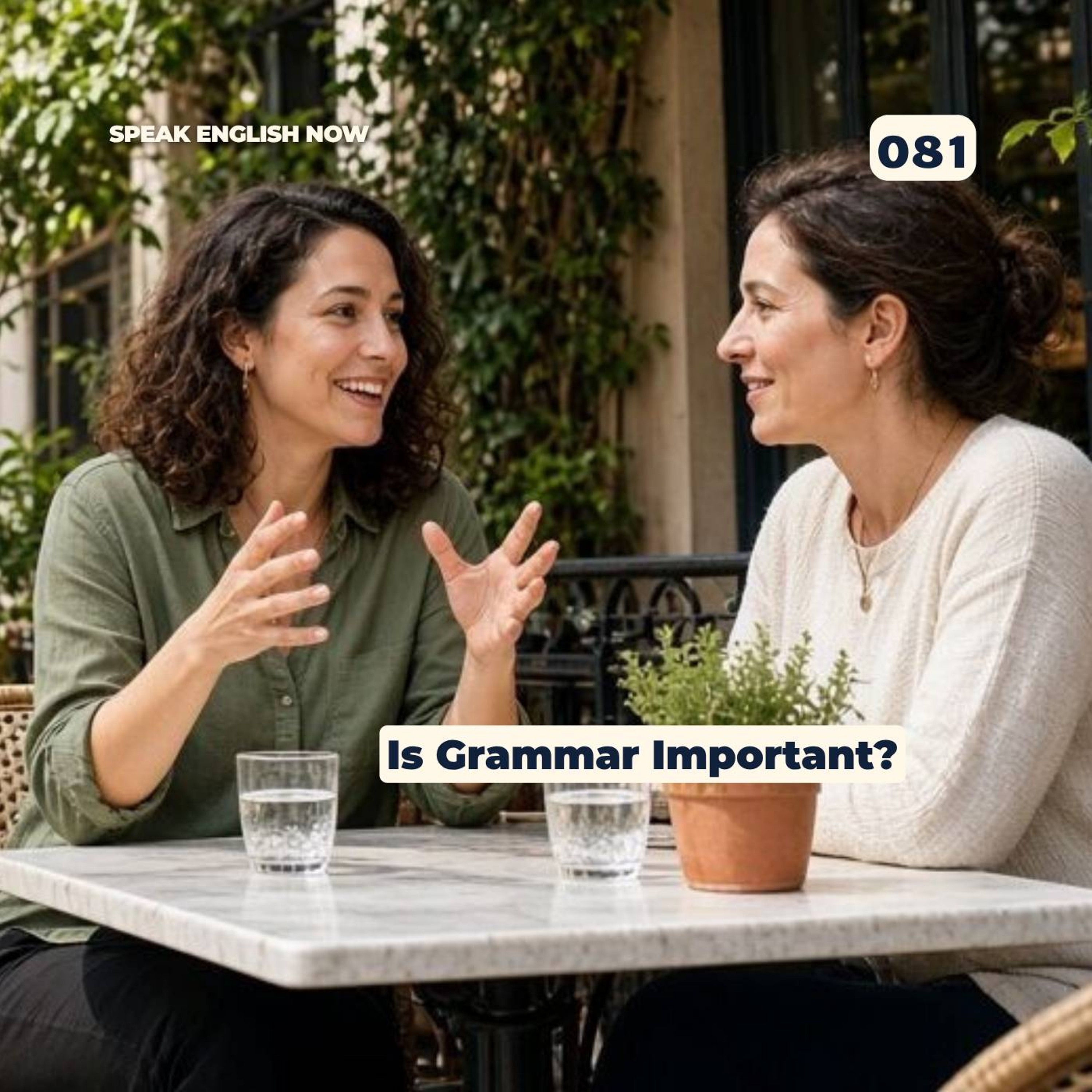 #081 English Grammar and Fluency -Is grammar important? episode artwork