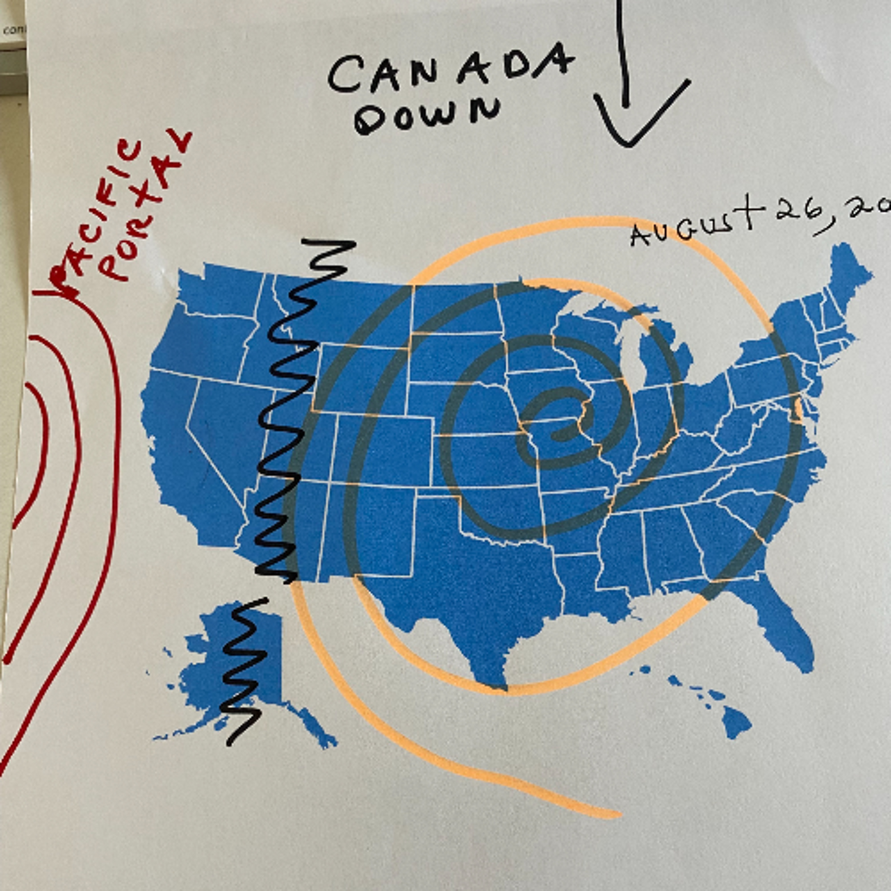 SCARY PACIFIC PORTAL? WEST COAST DANGER? US MAP - AUG 26, 2025