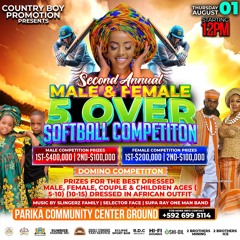 SECOND ANNUAL MALE & FEMALE SOFTBALL COMPETITION (PROMO AUDIO)