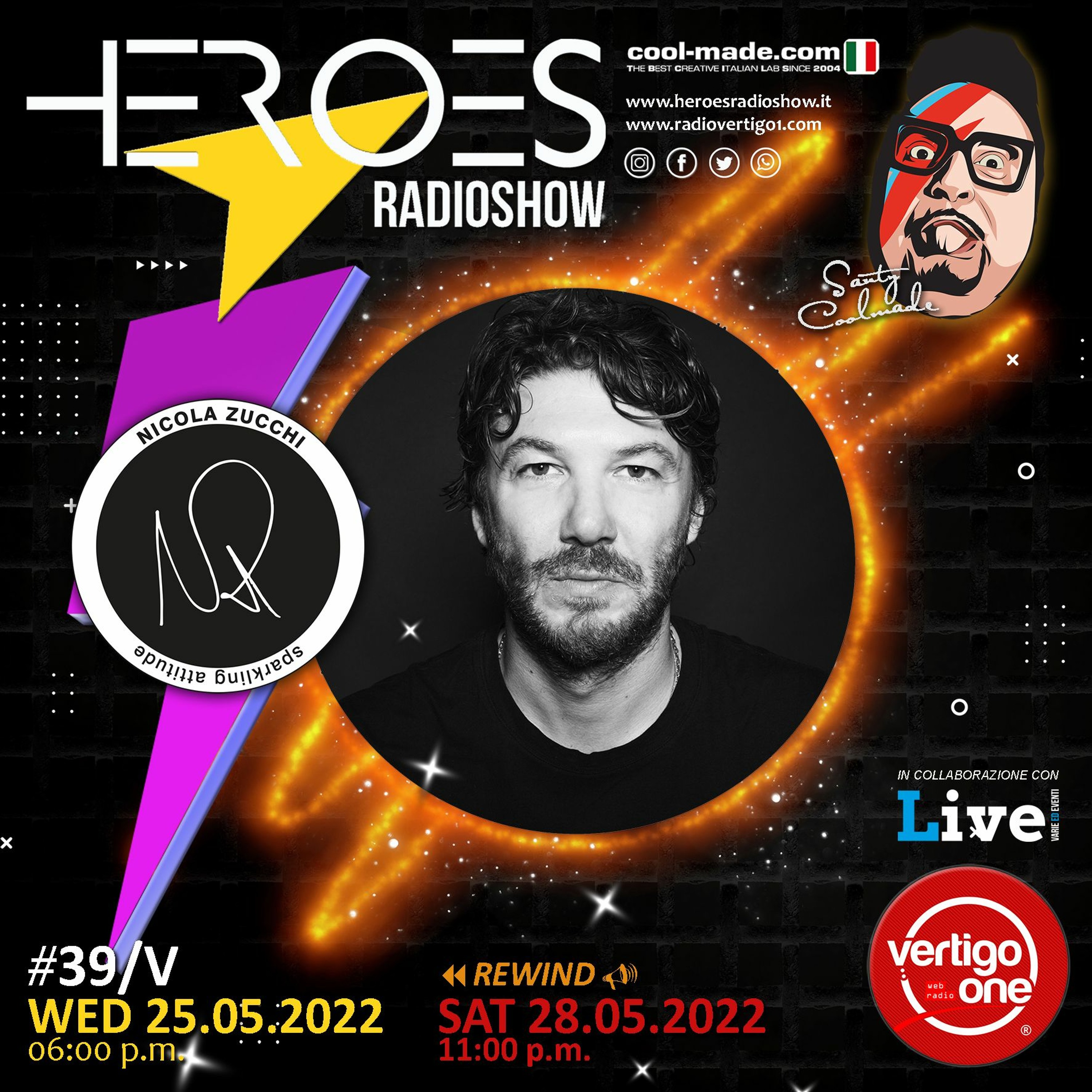 #39/2021-22> HEROES RadioShow - Special Guest NICOLA ZUCCHI episode artwork