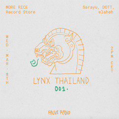 LYNX Thailand 001 - More Rice Record Store w/ Sarayu, DOTT & Elaleh