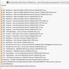 Free Pack Marzo 2025 [ Romax $ EditioN ] 30 TRACKS -- DESCARGA EN BUY GRATIS