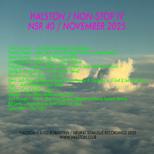 HALSTON / NON-STOP IV / NSR 40 / NOVEMBER 2025