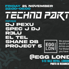 Techno radioldn at Egg London 21.11.2025 - Dj PeXu