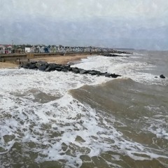 Southwold Beach Very Strong Waves - a