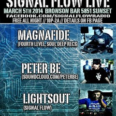 Peter Be Feat. MC Sub-DNA & MC E.T. - Signal Flow Live @ Bronson Bar, Hollywood, CA (2014)