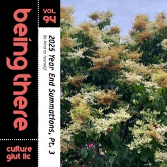 BEING THERE Vol. 94 - 2025 Year End Summations, Pt. 3: Be Kind to Yourself