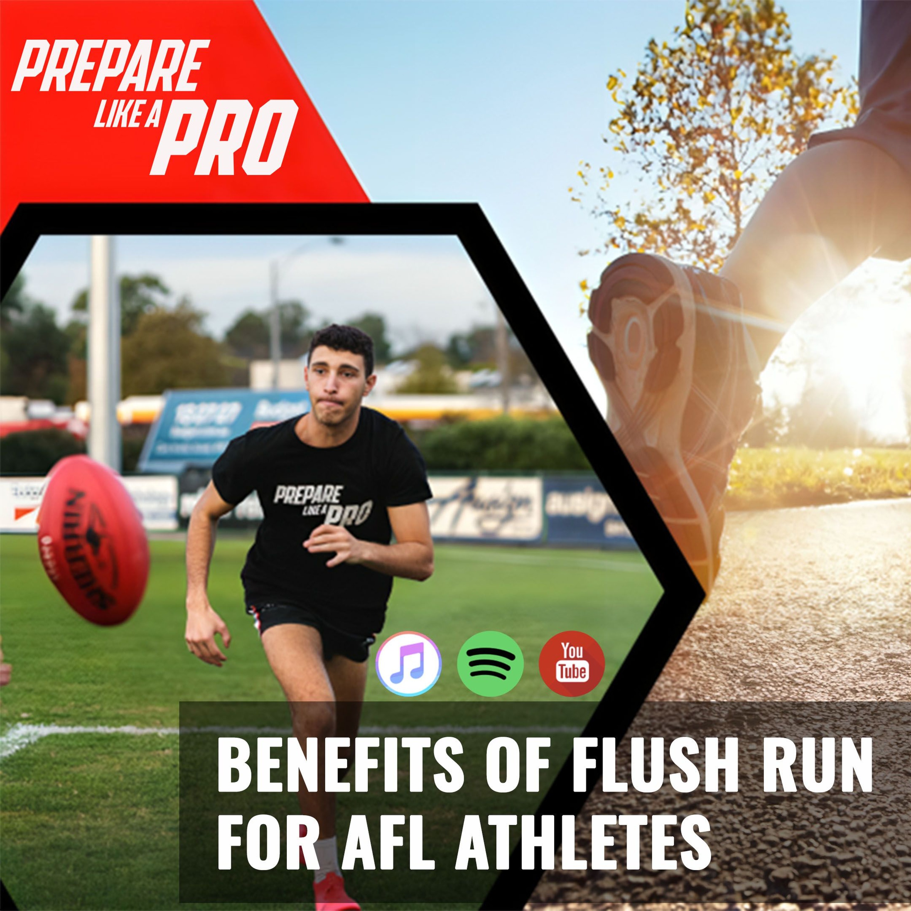 #bitesize - Understanding the Benefits of a Flush Run for AFL Athletes episode artwork