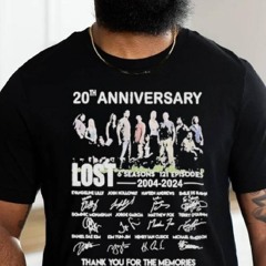 20th Anniversary Lost 6 Seasons 121 Episodes 2004 2024 Thank You For Shirt