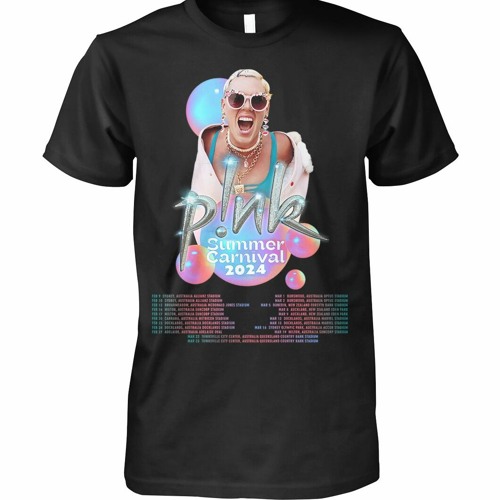 Stream Pink Summer Carnival Tour 2024 Australia Shirt by Designusdt