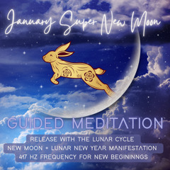 January Super New Moon Guided Meditation | New Moon + Lunar Year of the Rabbit Activations | 417 Hz