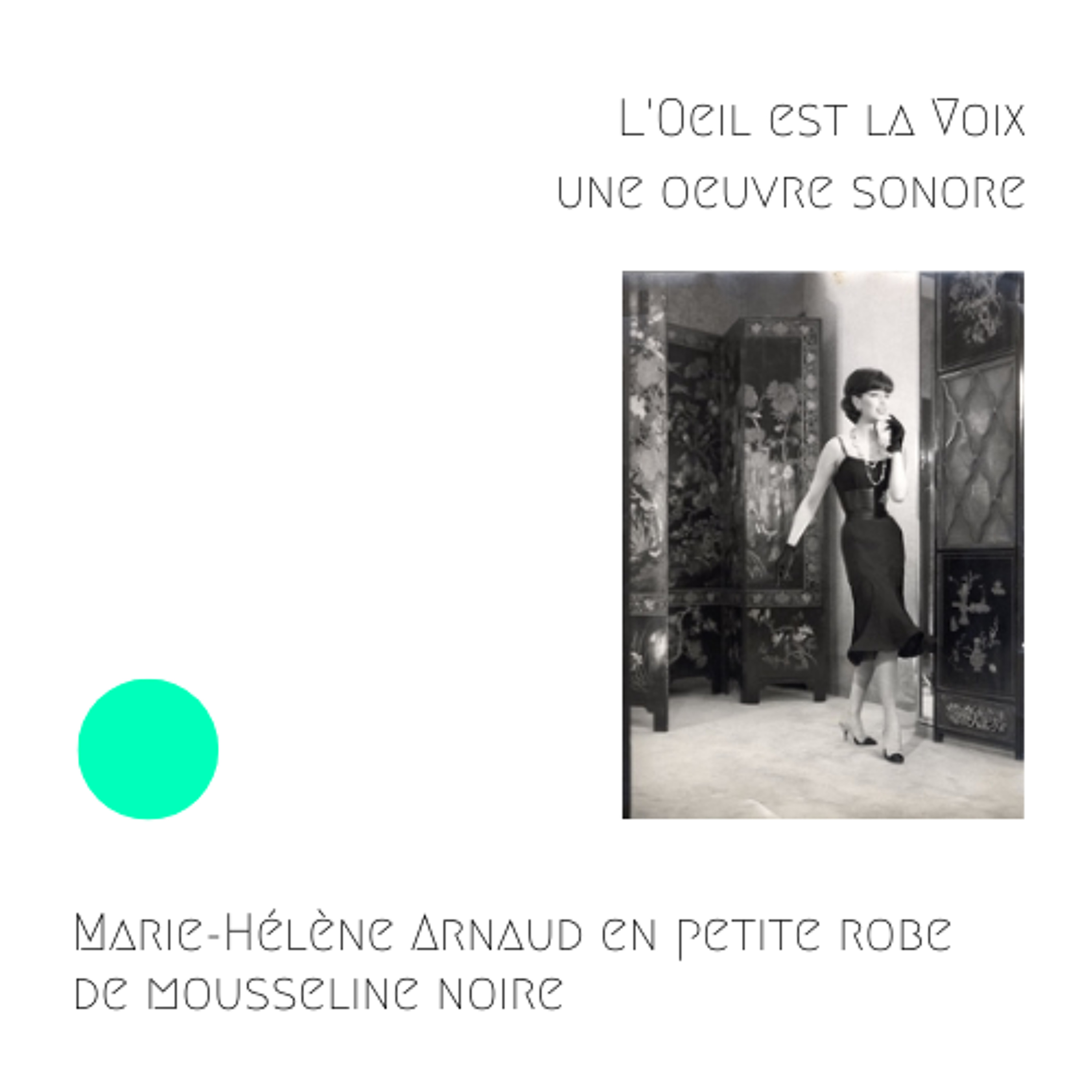 CHANEL - Marie-Hélène Arnaud en petite robe de mousseline noire, Peter Fink