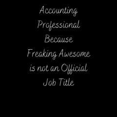 pdf accounting professional because freaking awesome is not an official jo