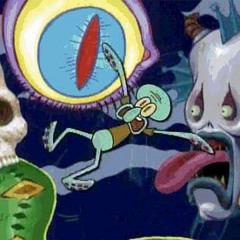 Squidward smokes DMT