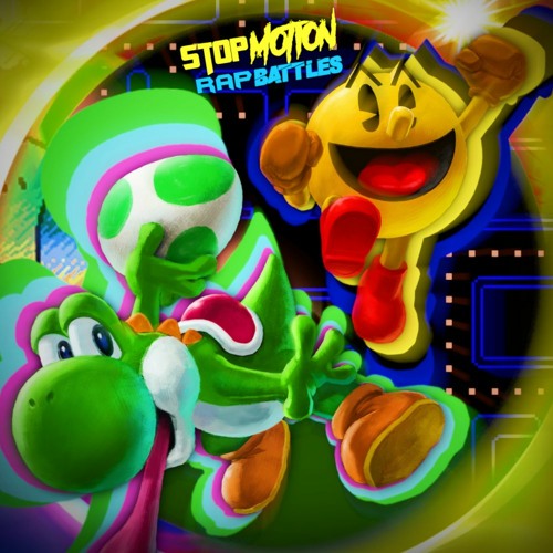 Pac-Man Vs Yoshi. Stop Motion Bonus Battle.