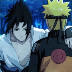 Naruto and Sasuke X fall from the sky