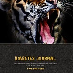 [+ Diabetes Journal - Easy to Use Blood Sugar Logbook for Type 1 Diabetes, Glycemic Record / Bl