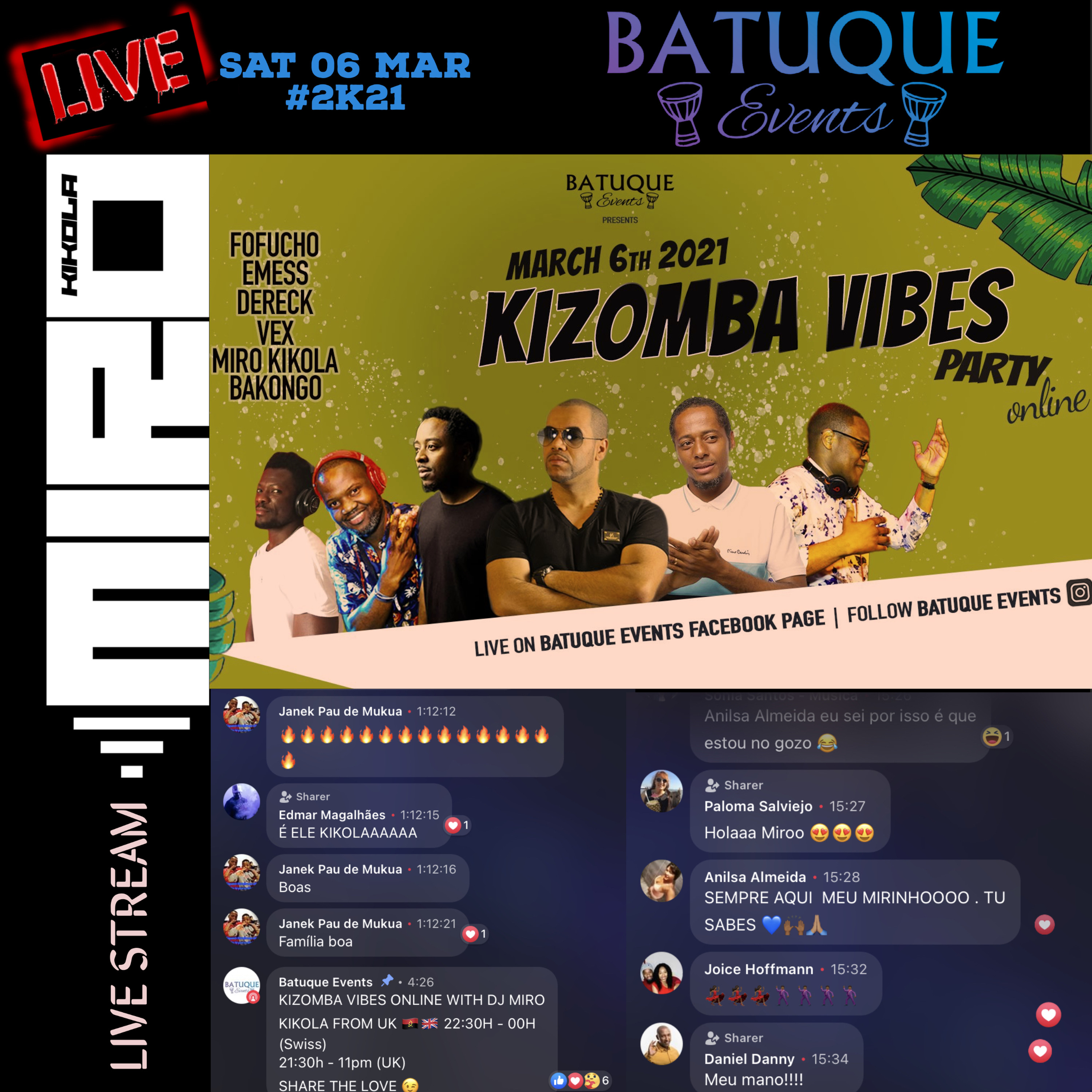 FACEBOOK LIVE STREAM @ BATUQUE EVENTS episode artwork
