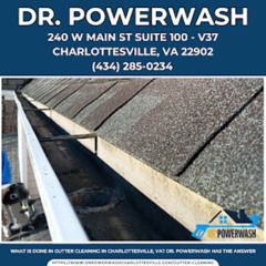 What Is Done in Gutter Cleaning in Charlottesville, VA? Dr. Powerwash Has the Answer