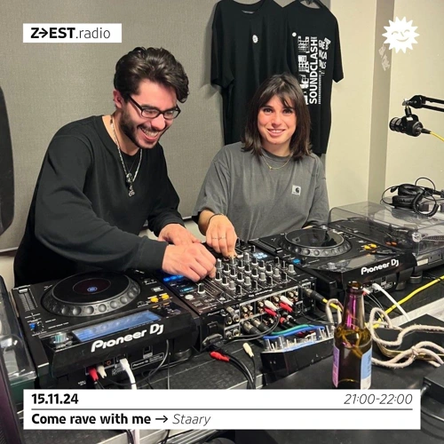 Come rave with me avec Staary et La kalas Soundcloud podcast image for