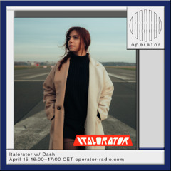 Italorator w/ Dash - 15th April 2025