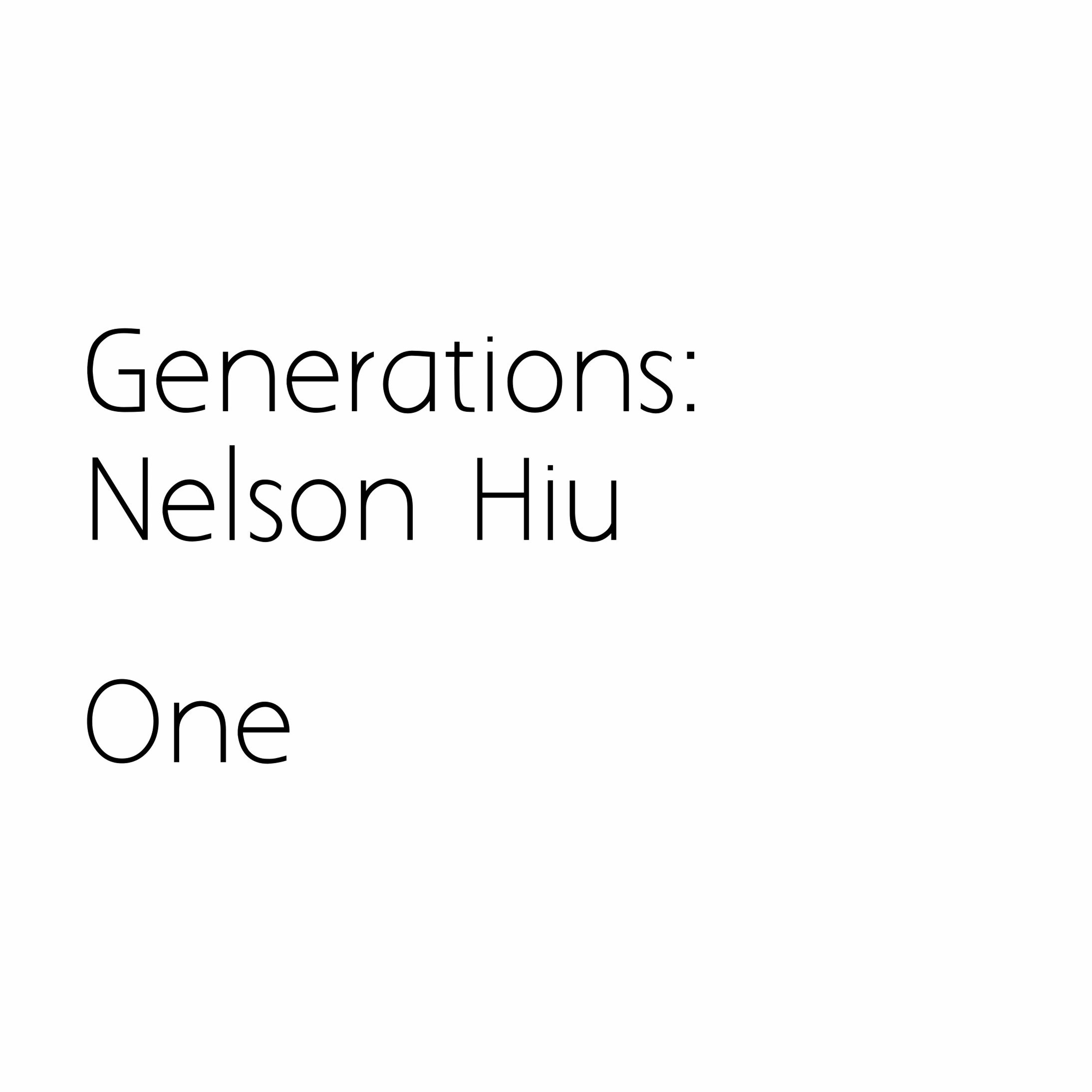 cover of episode Generations : Nelson Hiu : One