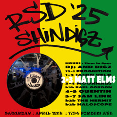 RSD 2025 SHINDIGZ -03- Matt Elms - JiggyJamzLIVE