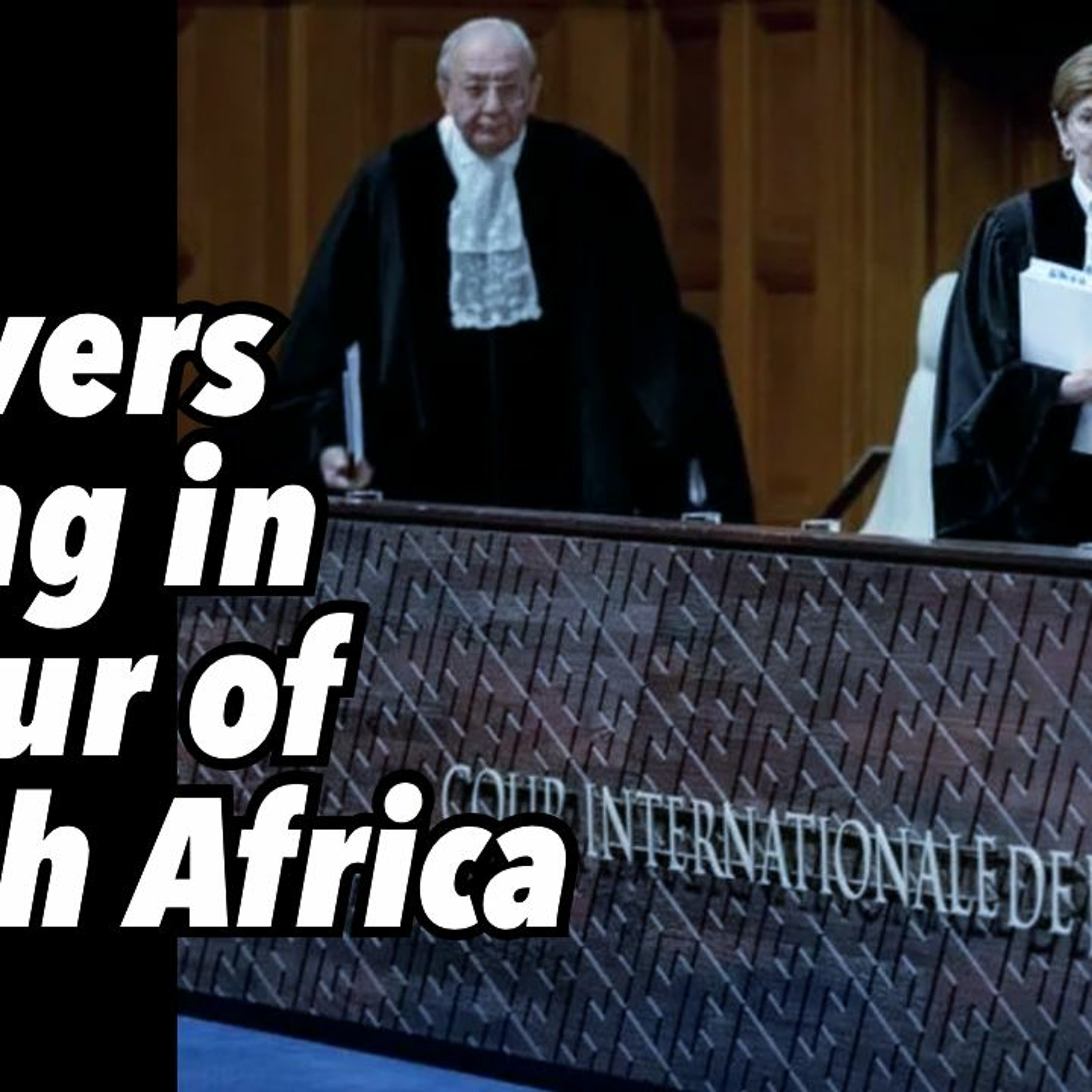ICJ delivers ruling in favour of South Africa
