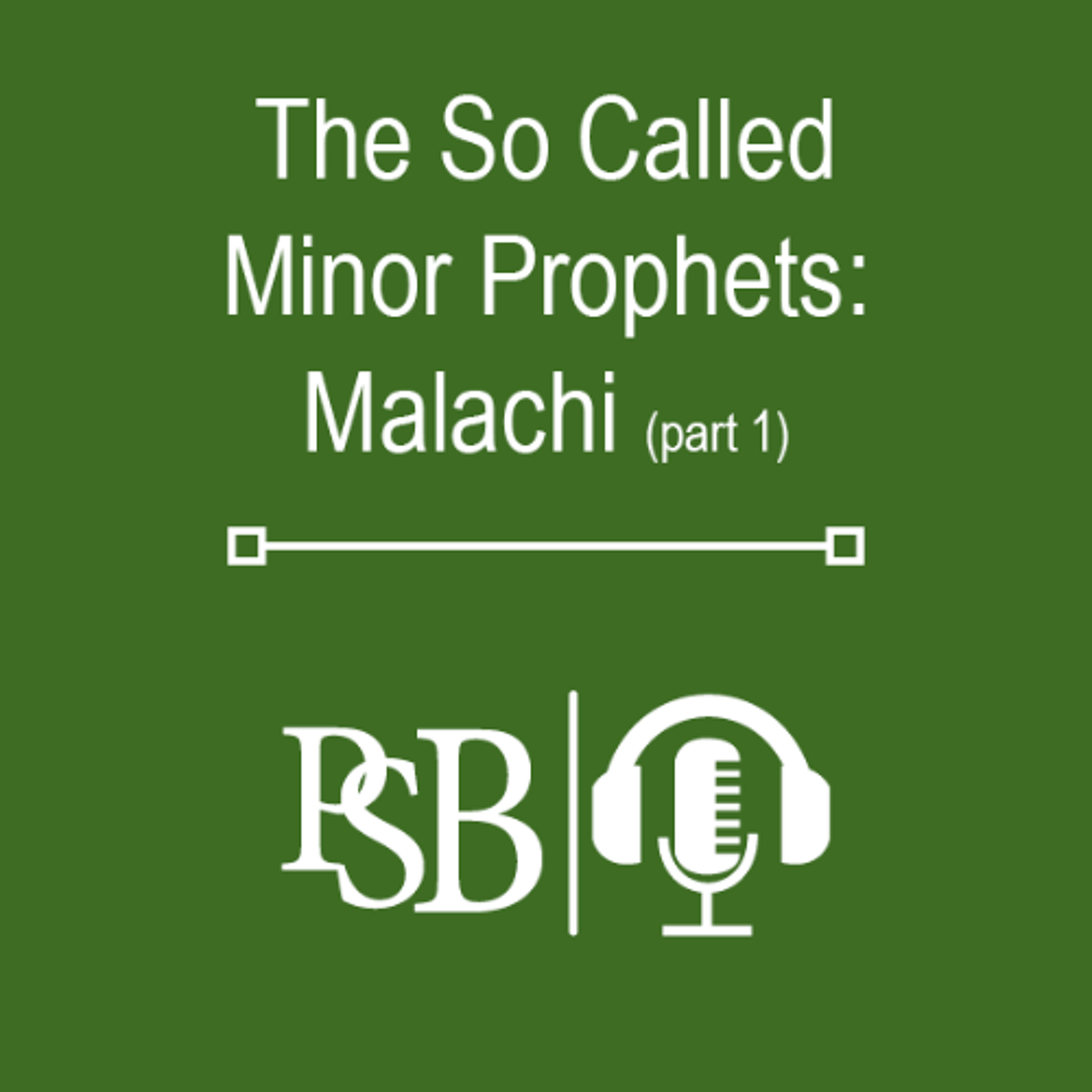 289 | The So Called Minor Prophets: Malachi (part 1 of 2) episode artwork