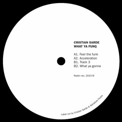 Cristian Sarde - What Ya Funk // RDC001