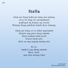 Stella - Cypress Dublin (original)(inspired by the movie 100 tula para kay Stella)