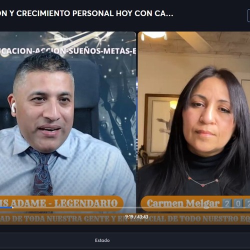 TALLER DE SUPERACION Y CRECIMIENTO PERSONAL HOY CON CARMEN MELGAR Y ALEXIS ADAME