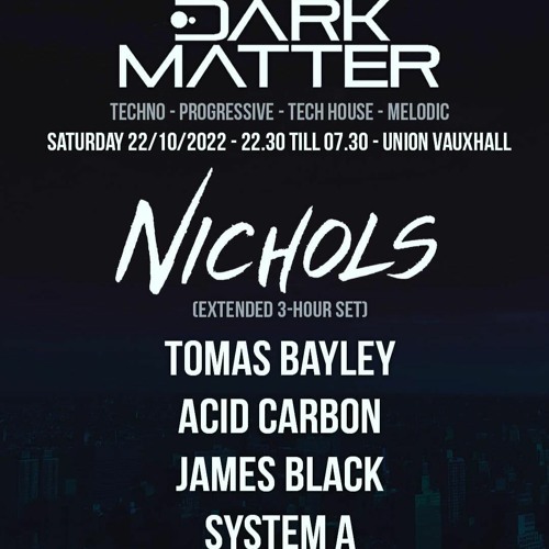 JAMES BLACK - DARK MATTER OCTOBER 2022 CLOSING SET *FREE DOWNLOAD*