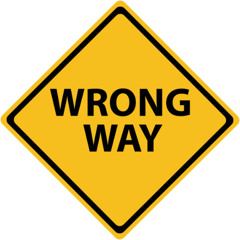 wrong way