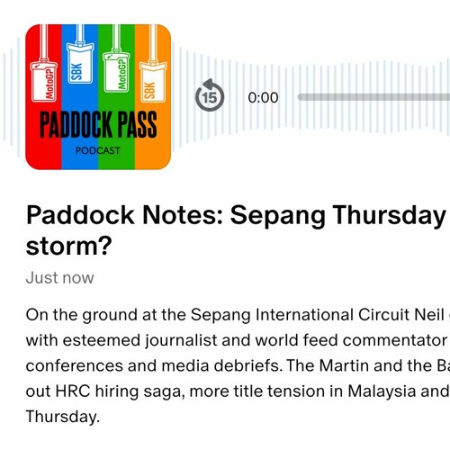 Paddock Notes: Sepang Thursday - Calm before the storm