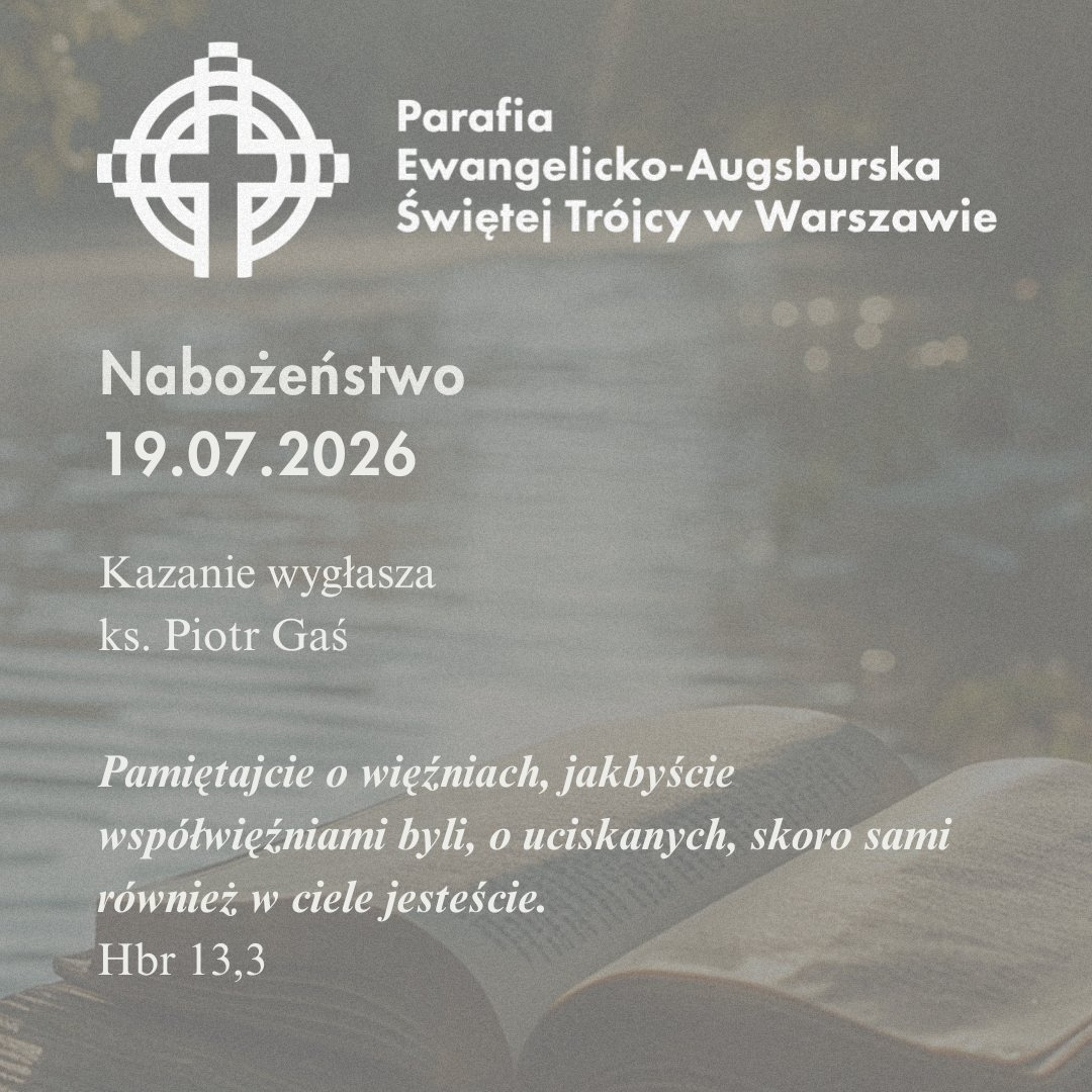 Niedziela ze Słowem, rozważanie z nabożeństwa 19 lipca 2026 episode artwork