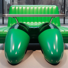 Her Green Formica Dinette