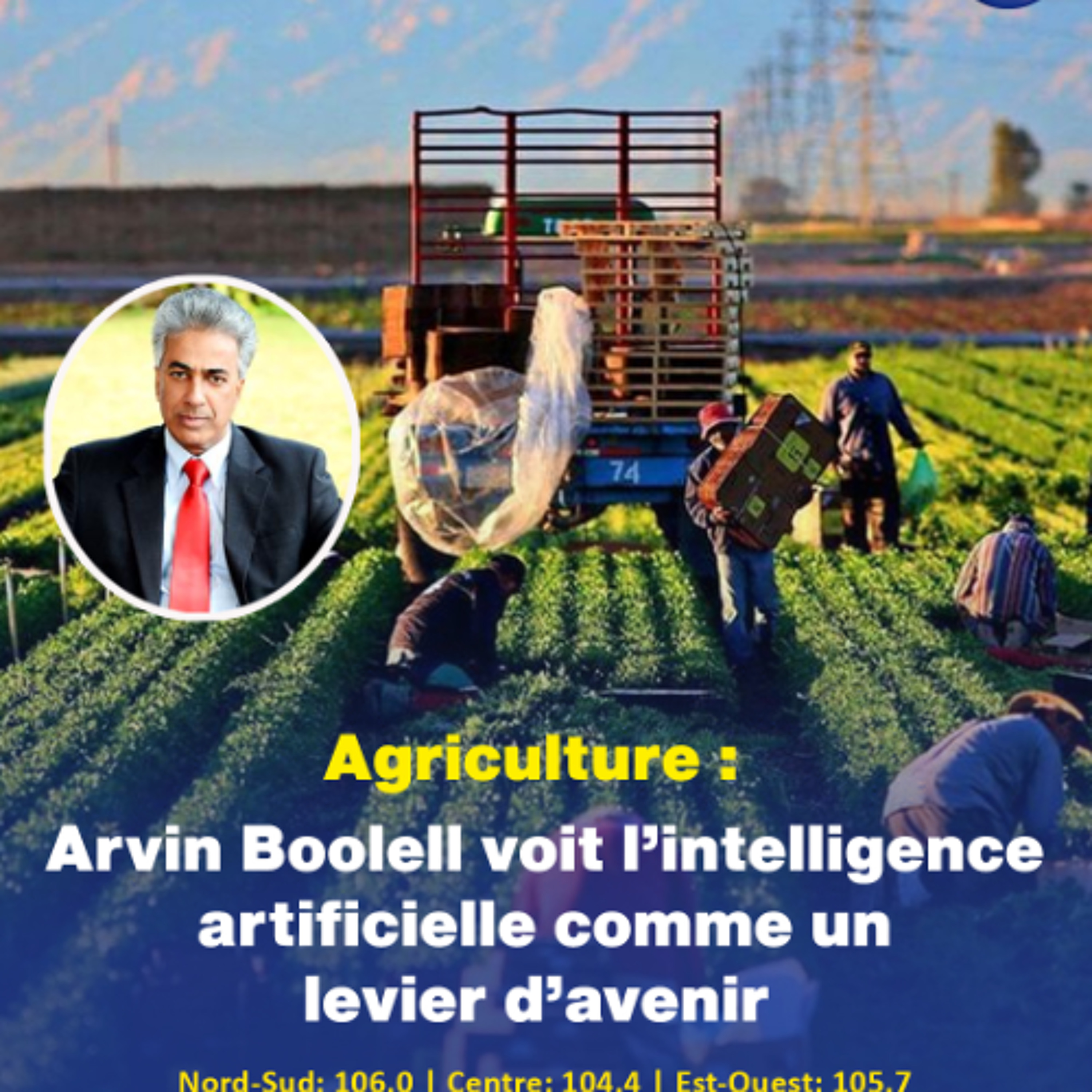 Secteur agricole : « L’intelligence artificielle n’est pas encore utilisée, mais elle s’imposera bientôt », affirme le Dr Arvin Boolell