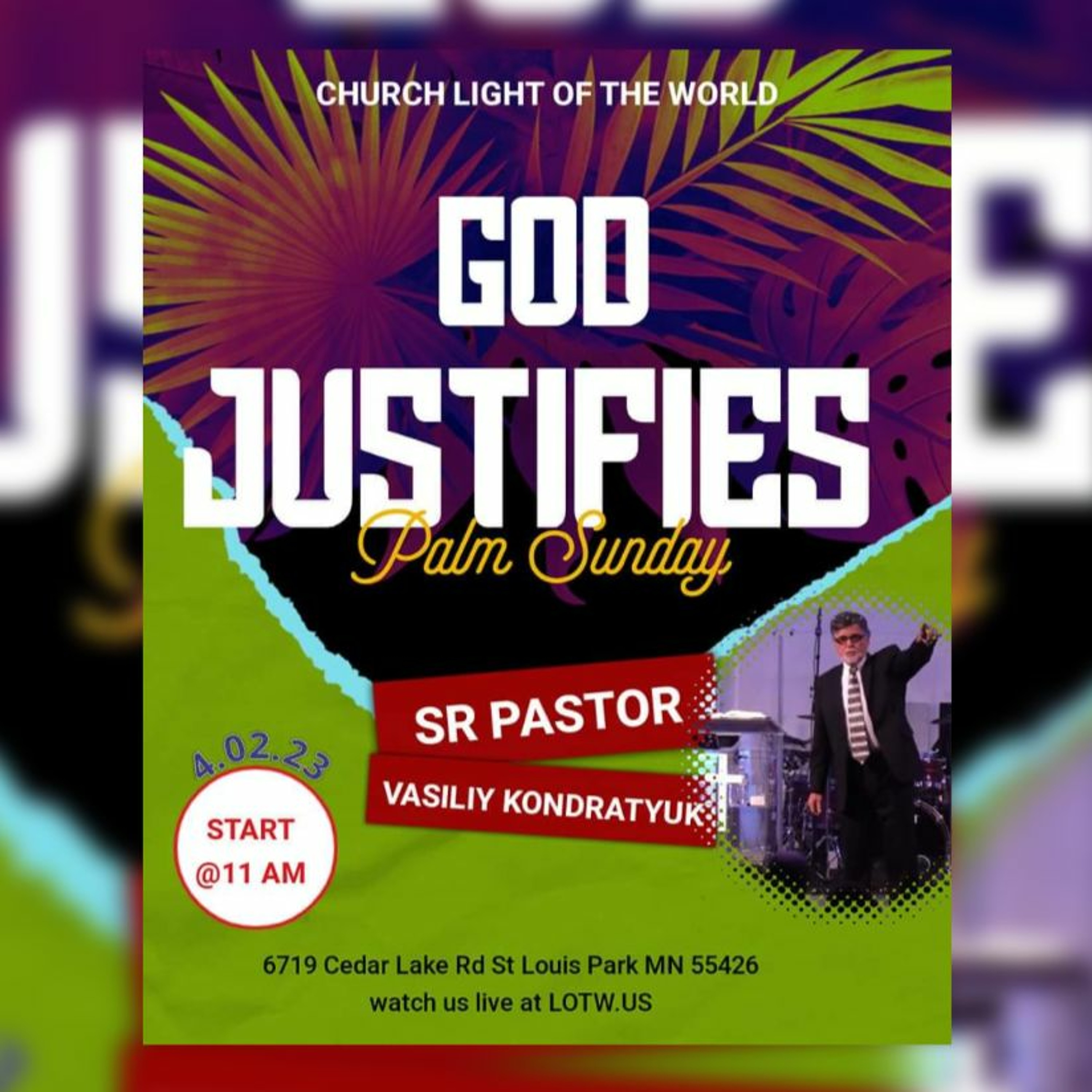 Jesus Justifies | Sr Pastor Vasiliy Kondratyuk 04.02.23 episode artwork