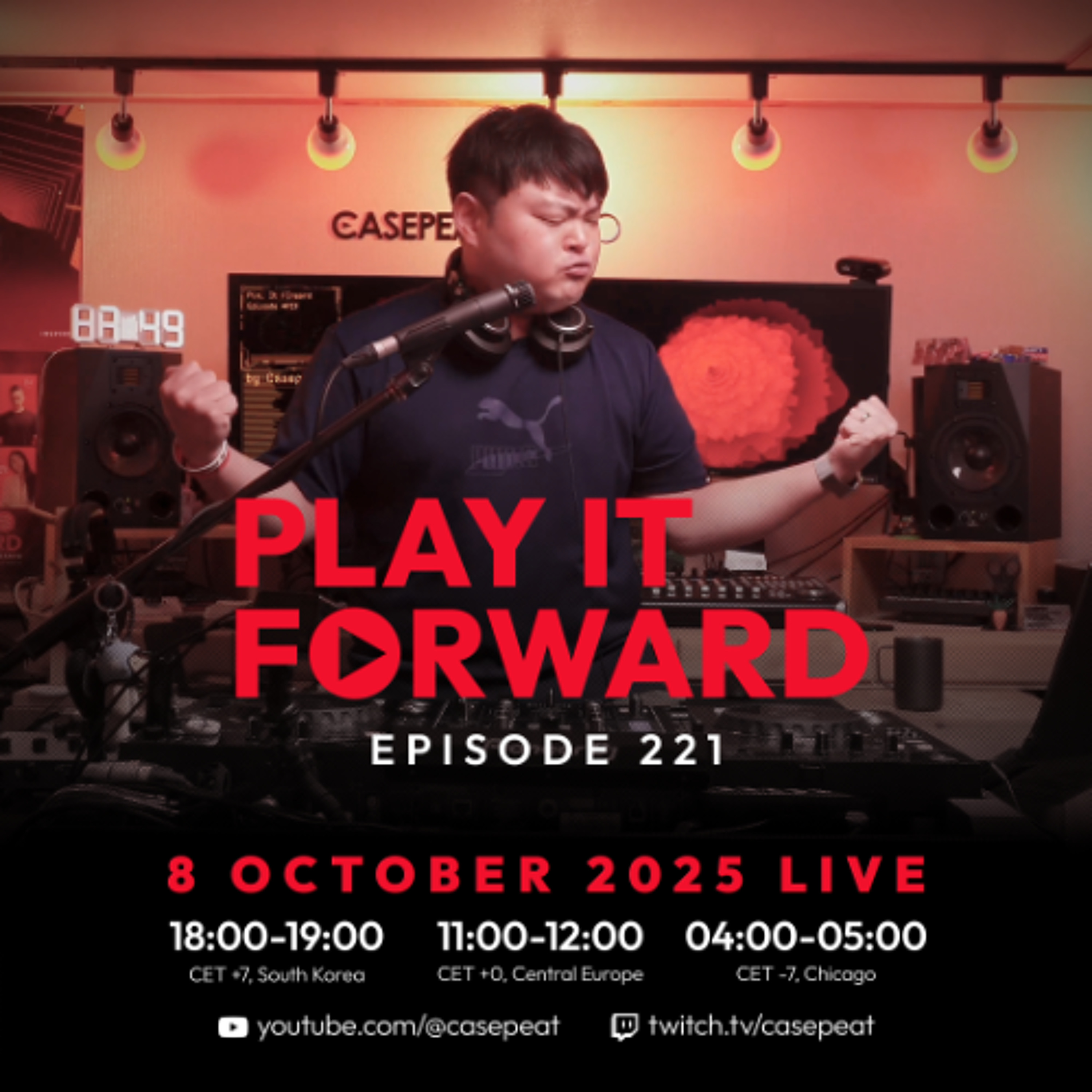 Play It Forward Ep. 221 [Trance & Progressive] by Casepeat - 10/08/25 LIVE episode artwork