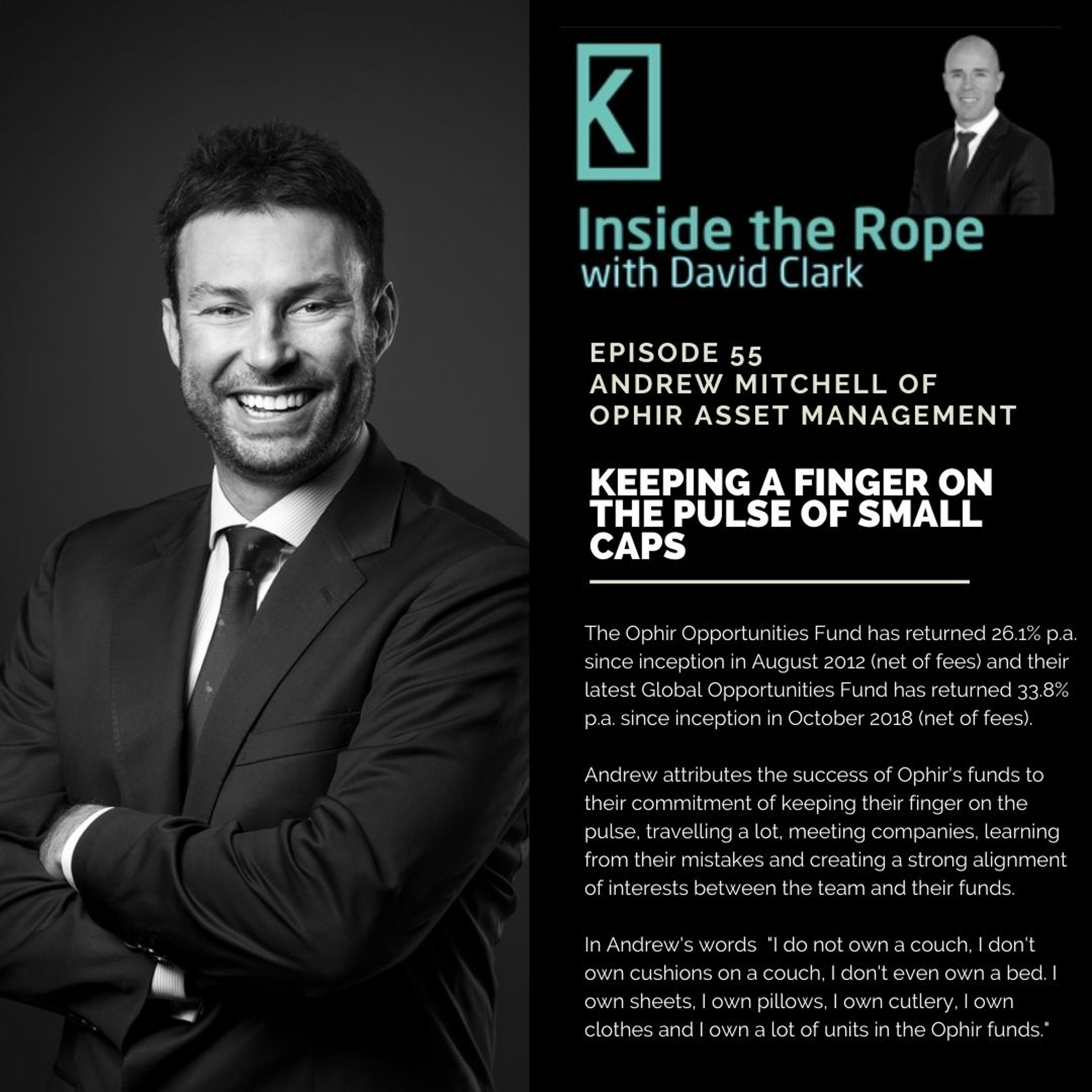 Ep 55: Andrew Mitchell - Keeping a finger on the pulse of small caps