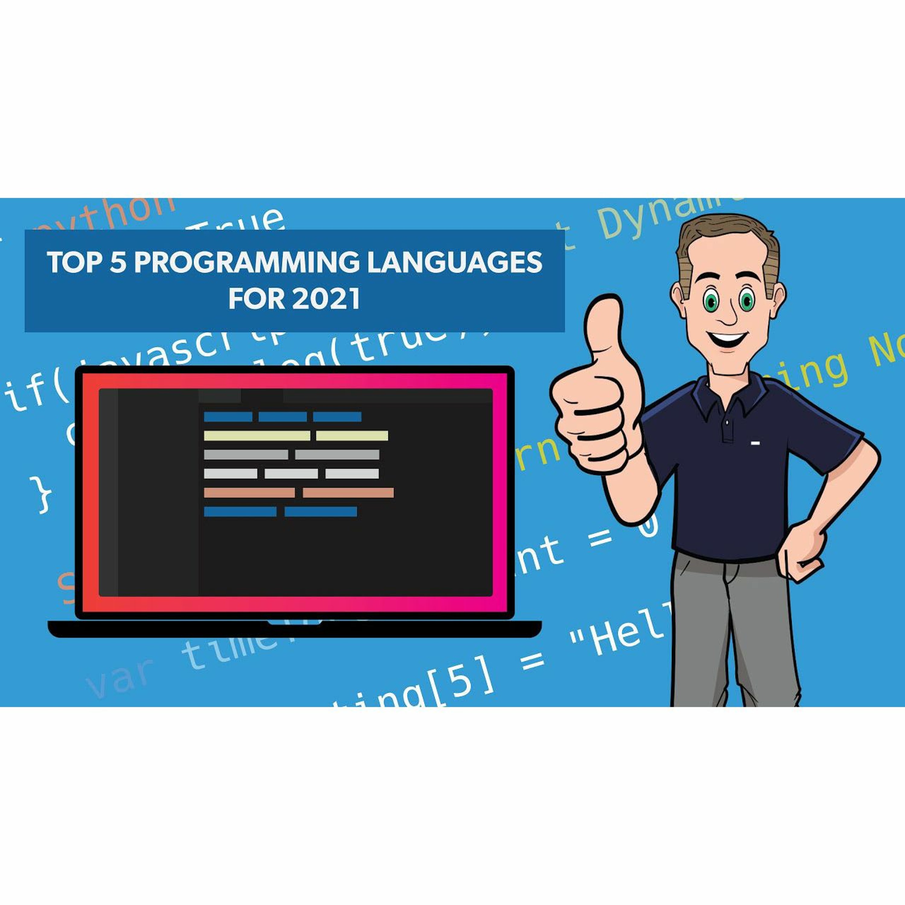 cover of episode #238: Top 5 Programming Languages For 2021